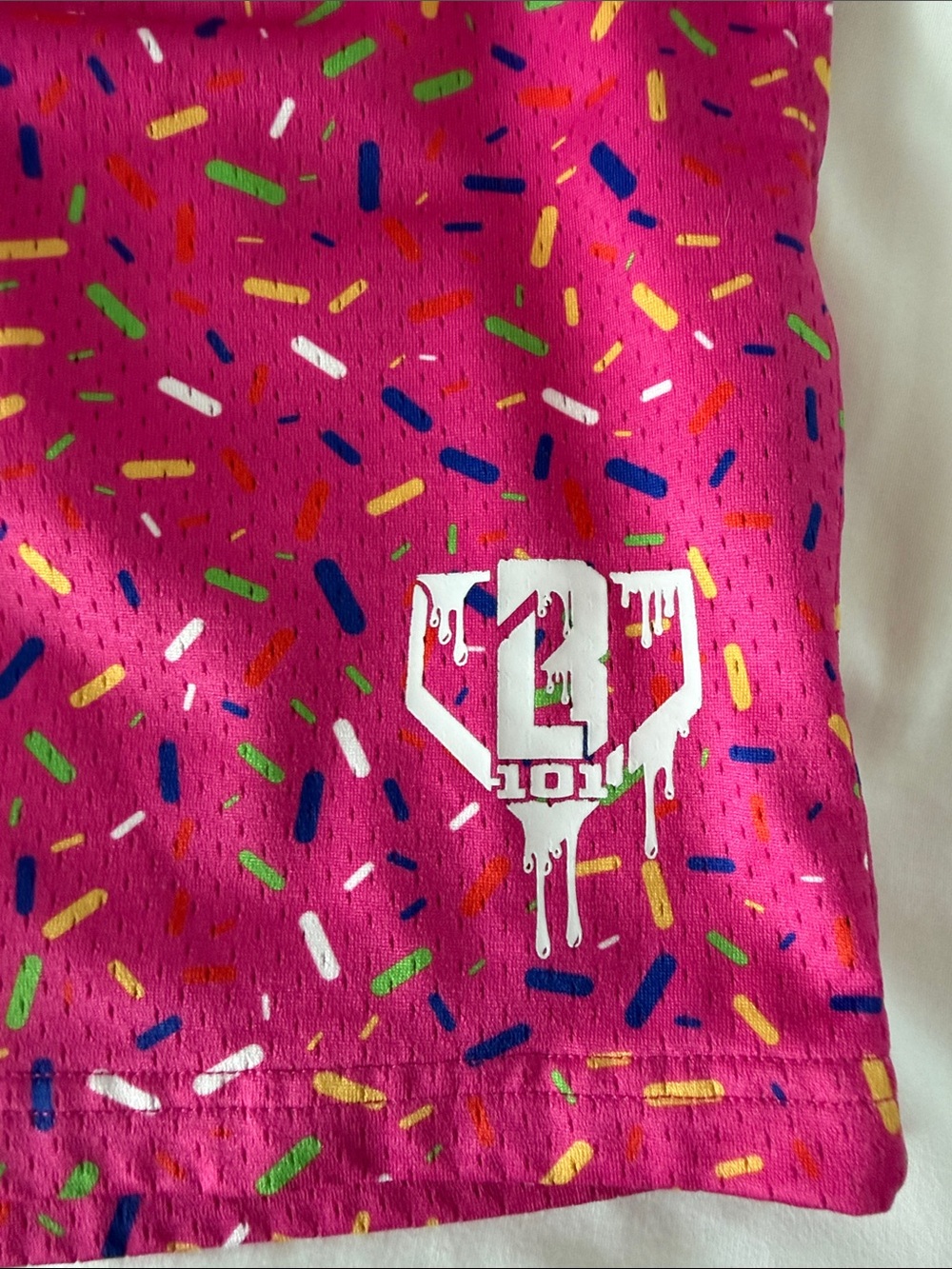 Baseball Lifestyle 101 Youth Ice Cream Shorts 5 In Pink Youth XL - Picture 4 of 12